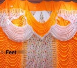 BMLP Orange Tent Decoration Curtain 15*10 Feet