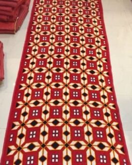 BMLP Red Synthetic Carpet(5 ft,  X 15 ft, Rectangle)