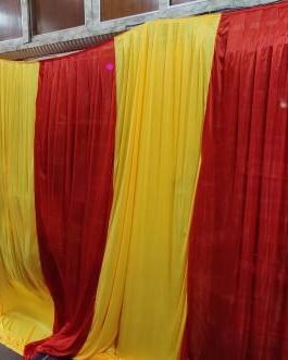 BMLP Red & Yellow Tent Decoration Parda 15*10 Feet