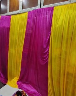 BMLP Tent Curtain 15*10 feet(Yellow, Rani)