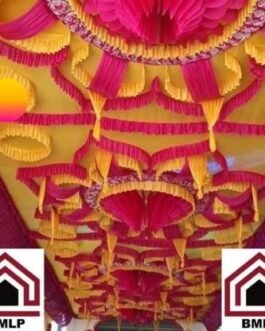 BMLP Tent decoration Ceiling 15*15 feet(Yellow, Red)