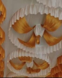 BMLP Tent Designer Ceiling 15*10 feet(White, Gold)