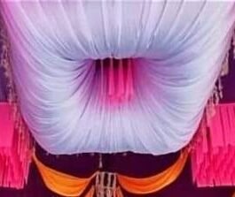 BMLP Tent designer ceiling 15*15 Tent – For Marriage ceremony, Birthday party, Puja function, Anniversary party(Multicolor)