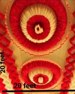 BMLP Tent designer Ceiling 20*20 feet(Red, Yellow)